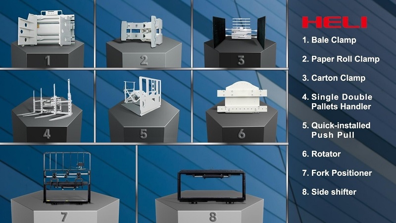 Các option thay thế lắp thêm trên xe nâng 2 tấn đến 3.5 tấn chạy dầu