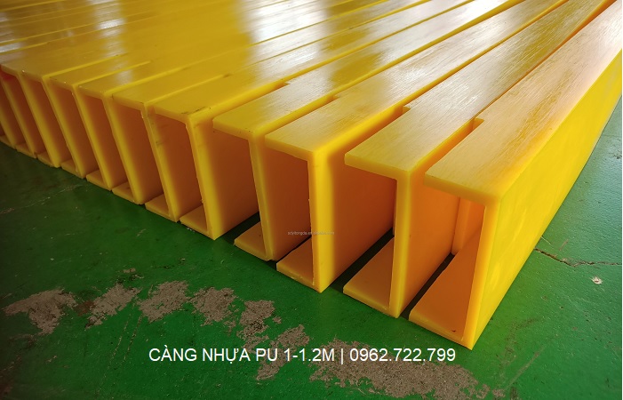 Càng phụ PU 1-1.2 mét cho xe nâng