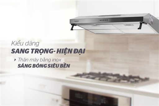 Hút mùi kính thẳng Sunhouse SHB6118I inox cao cấp - Freeship toàn quốc