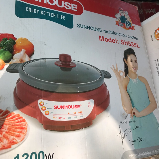 LẨU ĐIỆN SUNHOUSE SH535L - MỚI 100%, BẢO HÀNH 12 THÁNG