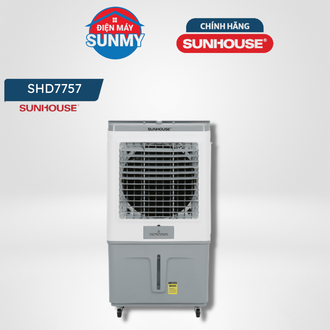 Quạt điều hòa Sunhouse SHD7757 dung tích 65 lít, công suất 170W - bảo hành chính hãng toàn quốc