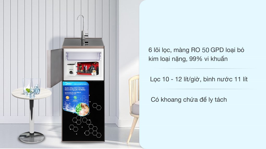 Máy Lọc Nước Midea 6 Lõi MWP-S0620MR  Miễn phí lắp đặt vận chuyển nội thành Hà Nội/ Miễn phí vận chuyển toàn quốc