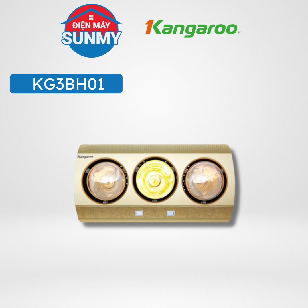 Đèn Sưởi Nhà Tắm 3 Bóng Kangaroo KG3BH01