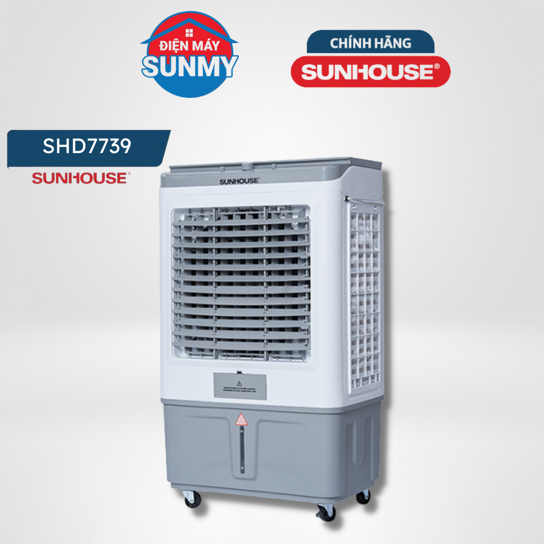 Quạt điều hòa Sunhouse SHD7739 dung tích 45 lít, công suất 170W - Bảo hành chính hãng toàn quốc