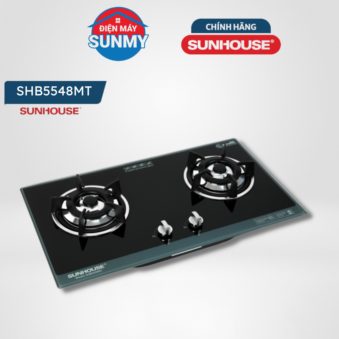 Bếp Gas Đôi Âm Kính Sunhouse SHB5548MT