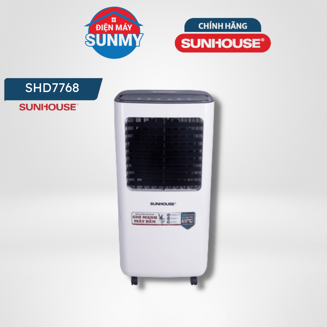 Quạt điều hòa Sunhouse SHD7768 dung tích 69 lít, công suất 250W - bảo hành chính hãng