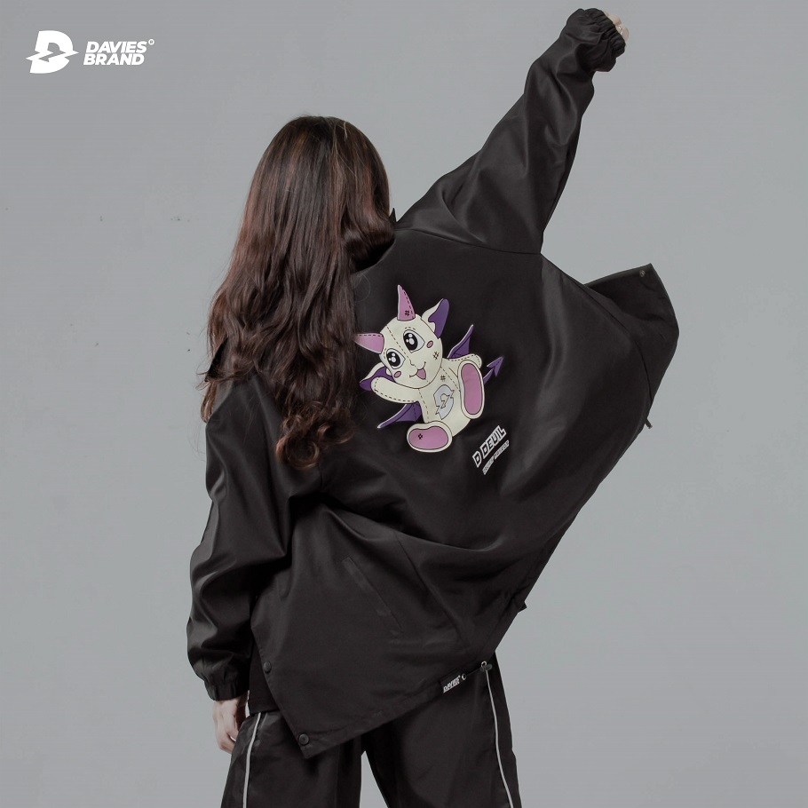 Áo khoác form rộng local brand Davies - Devil Teddy Jacket DAVIES BRAND ® Áo Khoác Form Rộng Local Brand Davies - Devil Teddy Jacket Davies Brand ®