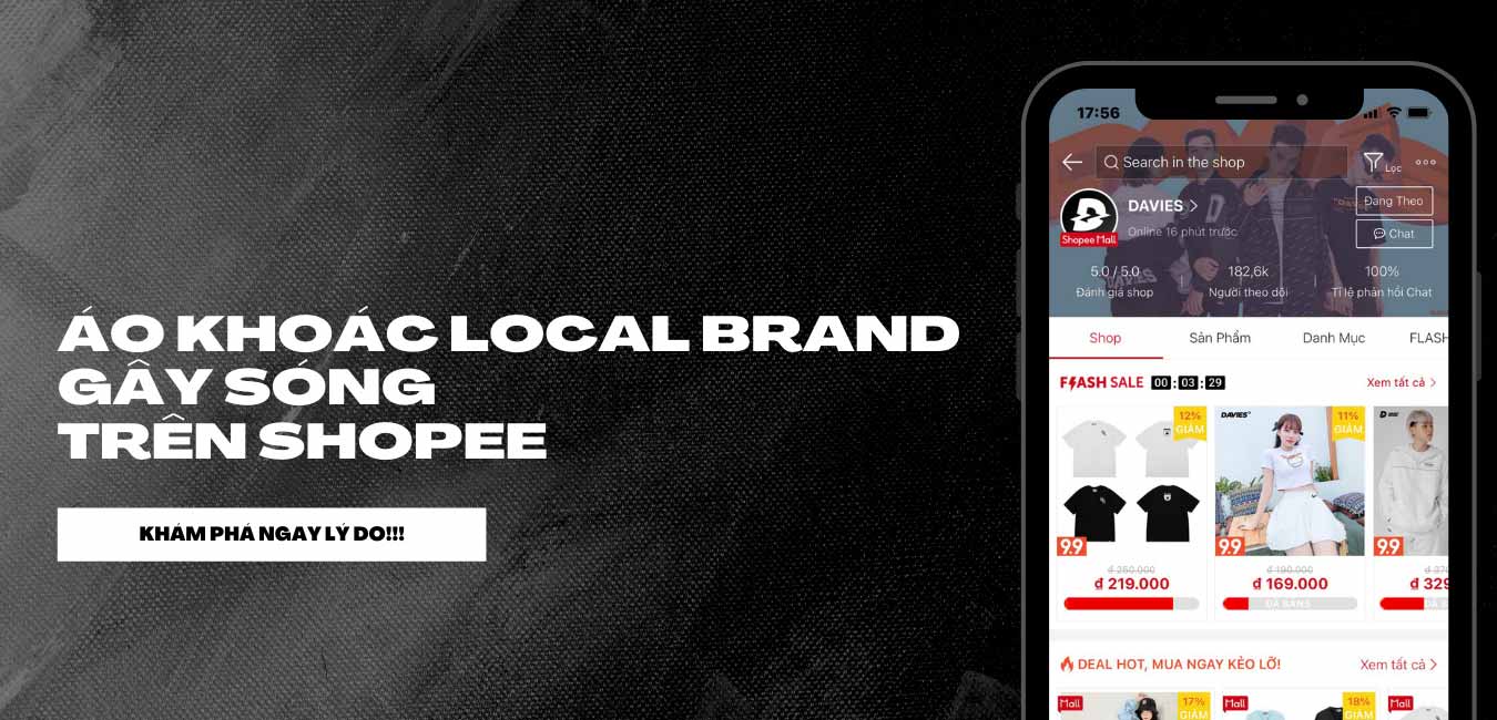 áo khoác local brand top tìm kiếm shopee