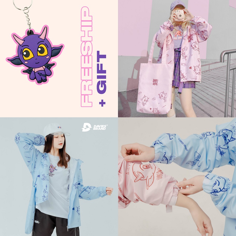 áo khoác nữ streetwear màu pastel 