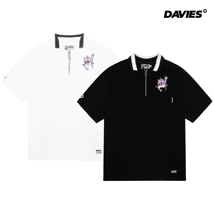 áo polo nữ form rộng có cổ local brand Davies