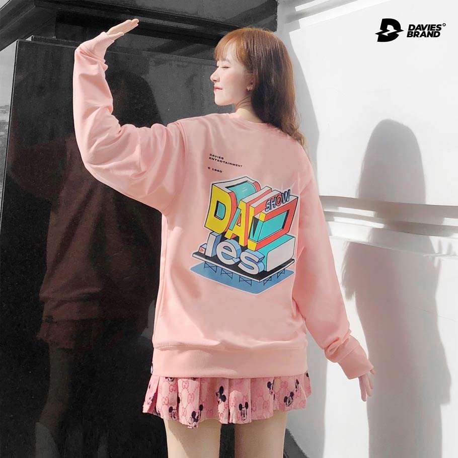 áo sweater hồng nữ tay dài local brand đẹp