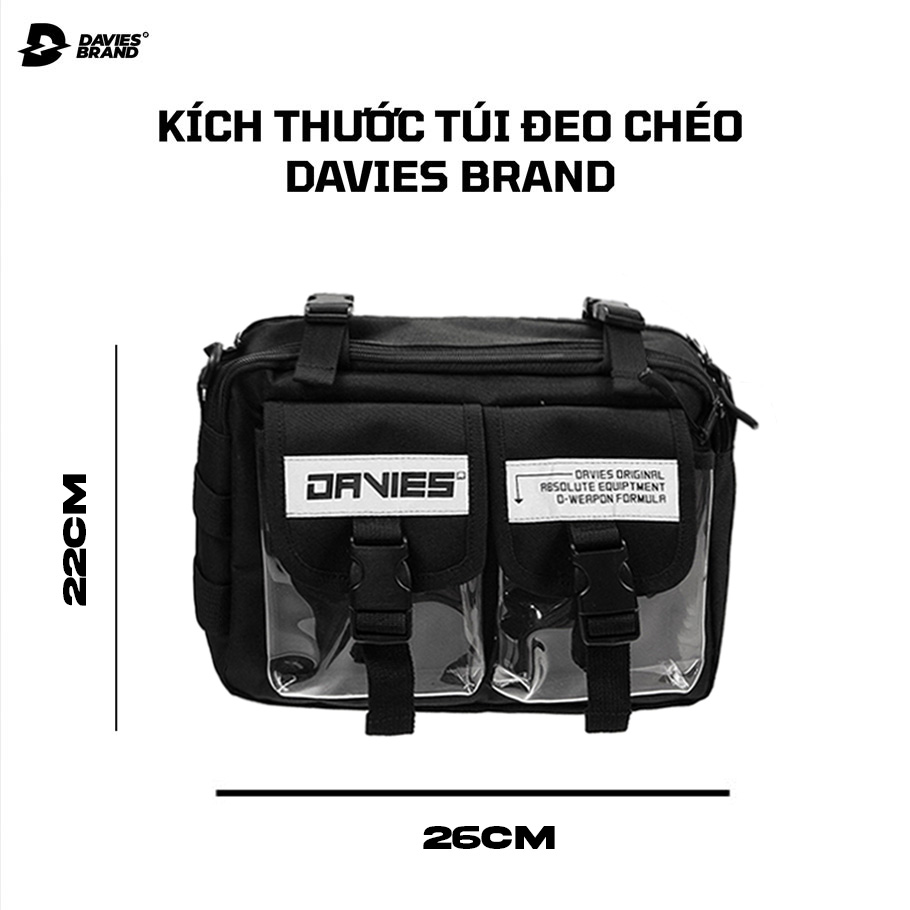 bảng size túi đeo chéo local brand two pocket