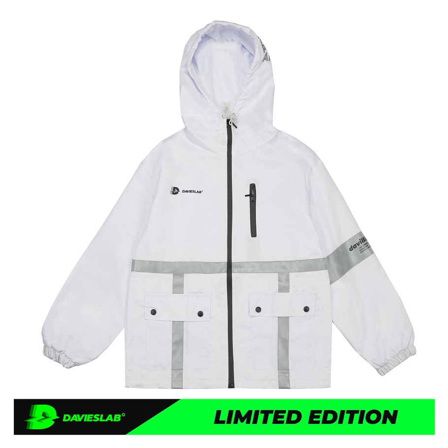 ÁO KHOÁC PHẢN QUANG LIMITED DAVILLIUM 004-WHITE DVSL JACKET DAVILLIUM  004-WHITE