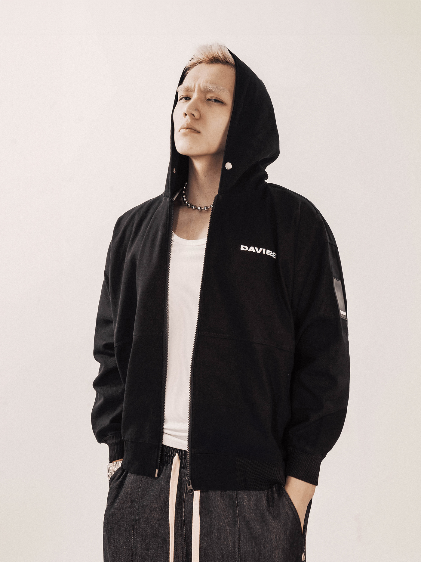D31-AK1 Khaki Hooded Jacket