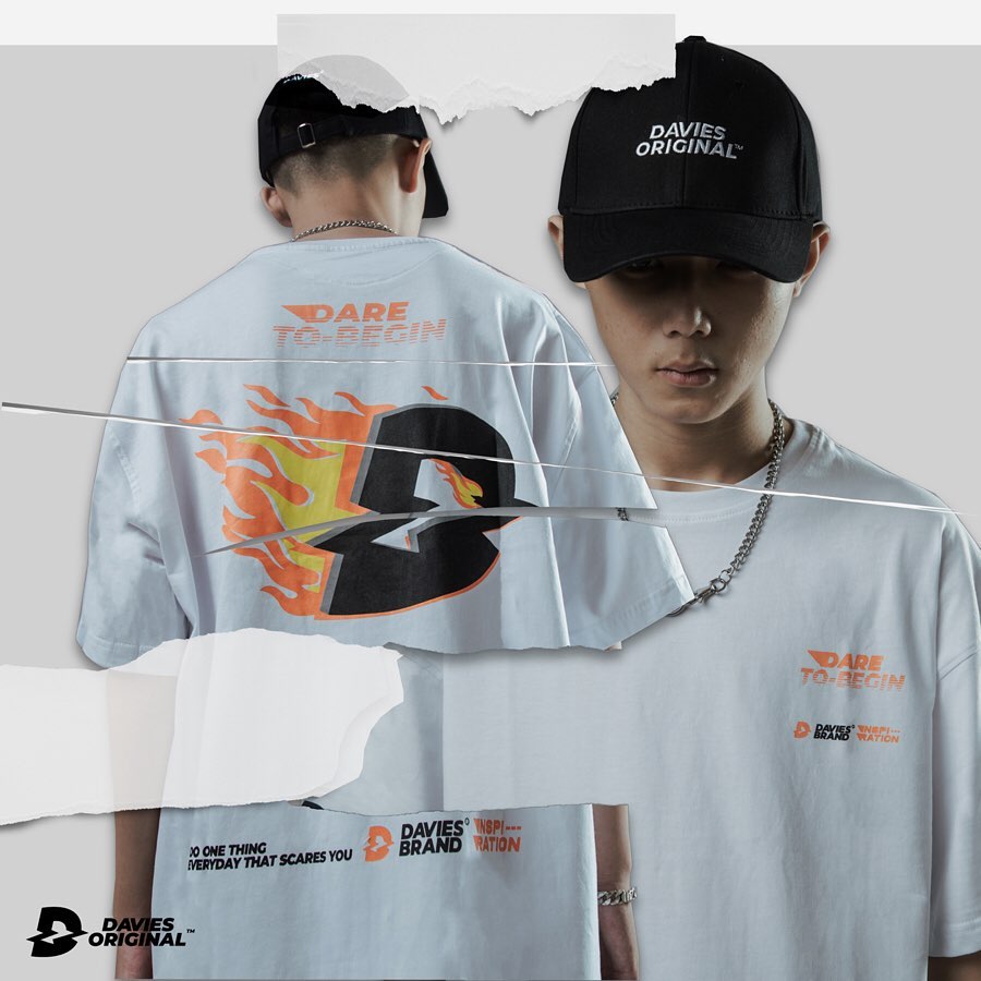 DSW Tee Logo Fire-White