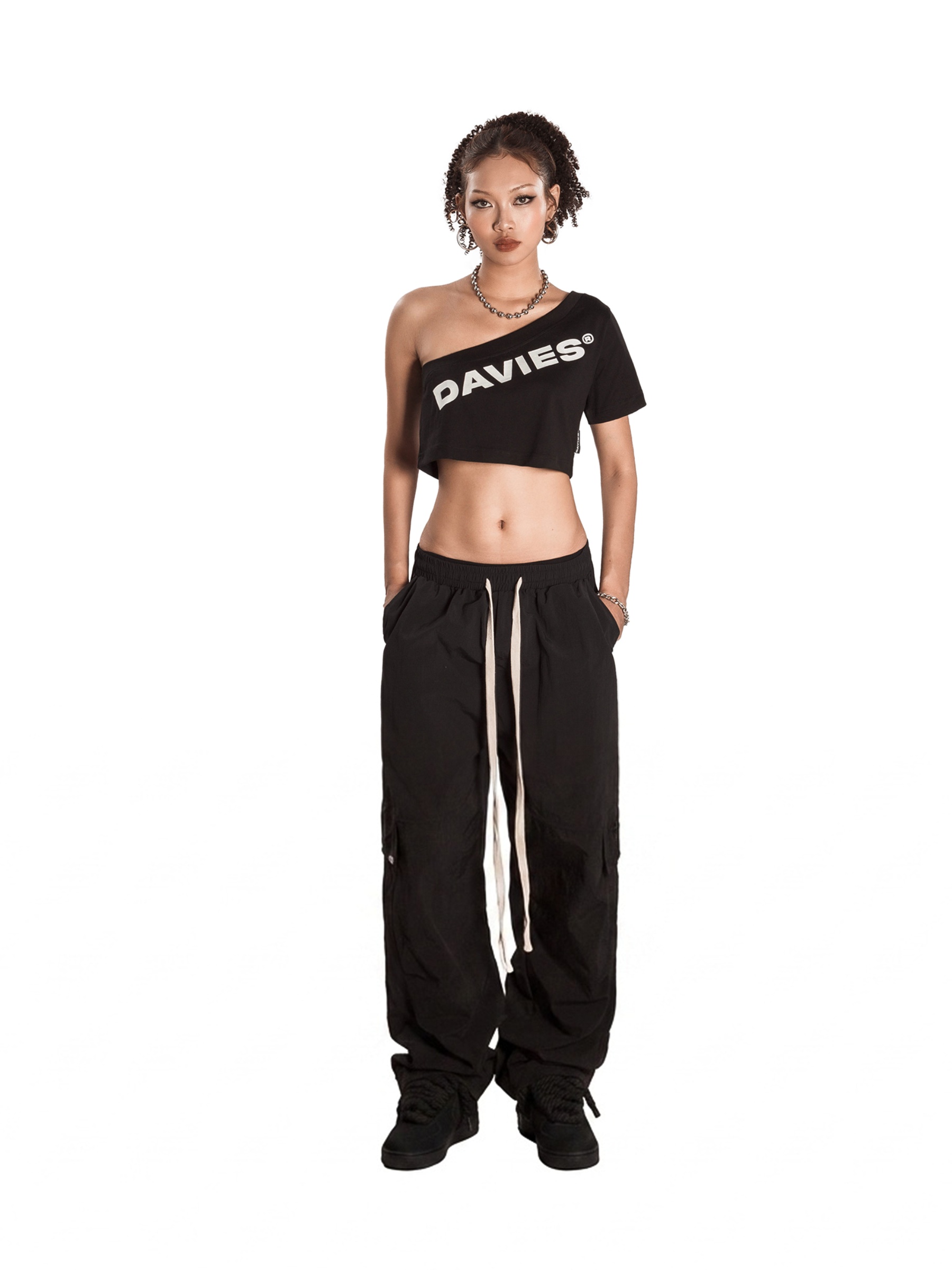 DSS One Shoulder Croptop Tee