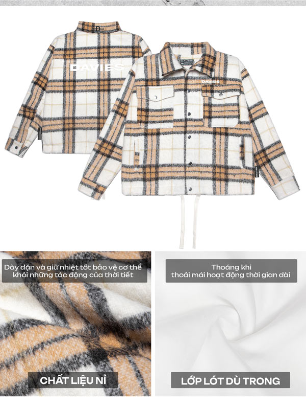 DSW Flannel Button-Up Boxy Jacket