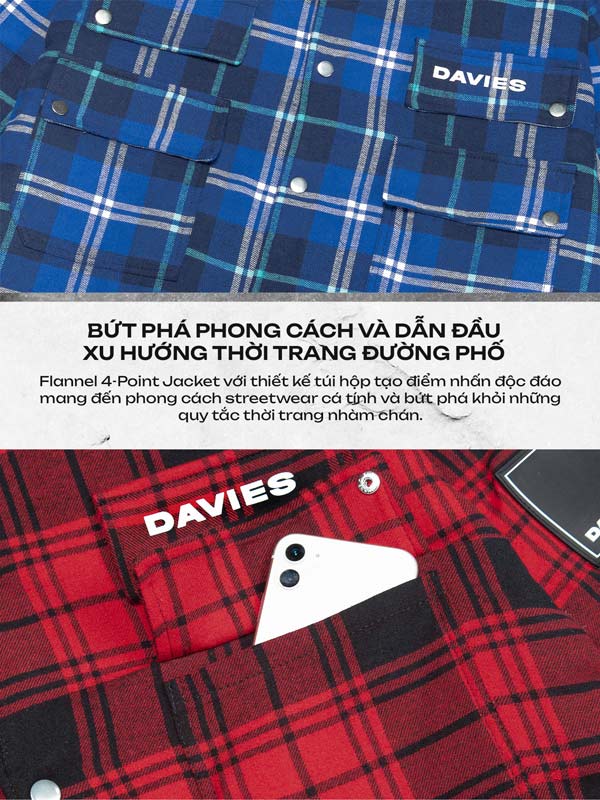 DSW Flannel 4-Pockets Jacket