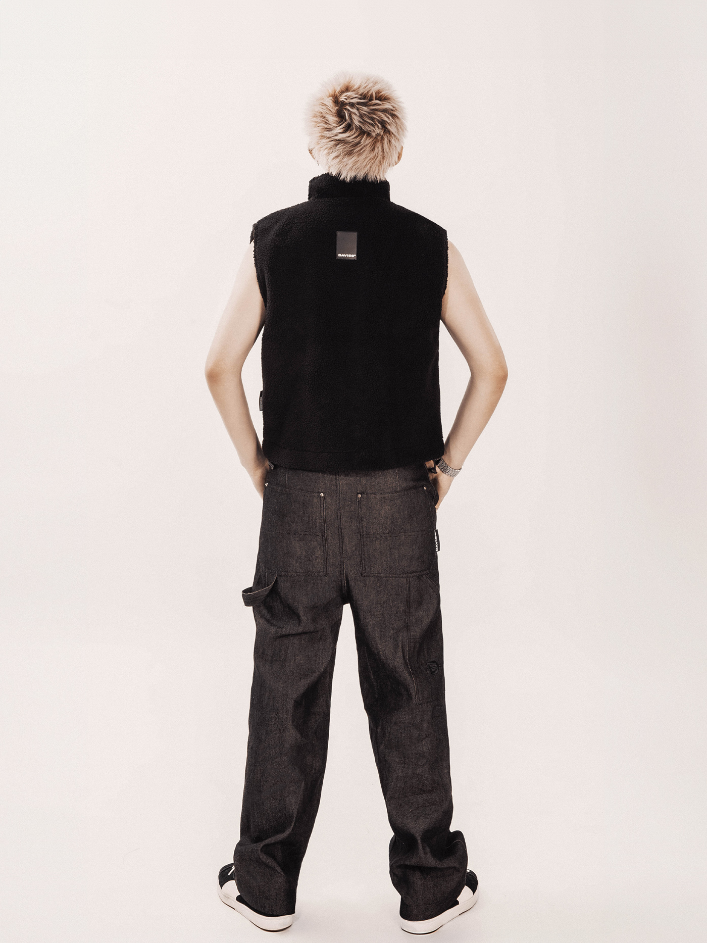 DSW Fleece Zip-Up Vest Jacket