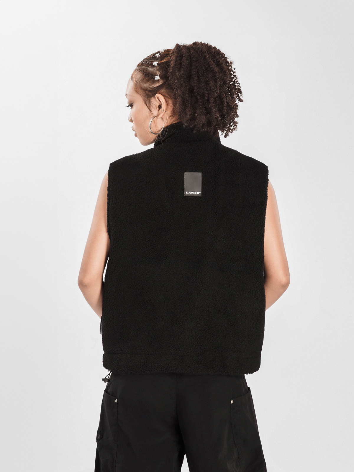 DSW Fleece Zip-Up Vest Jacket