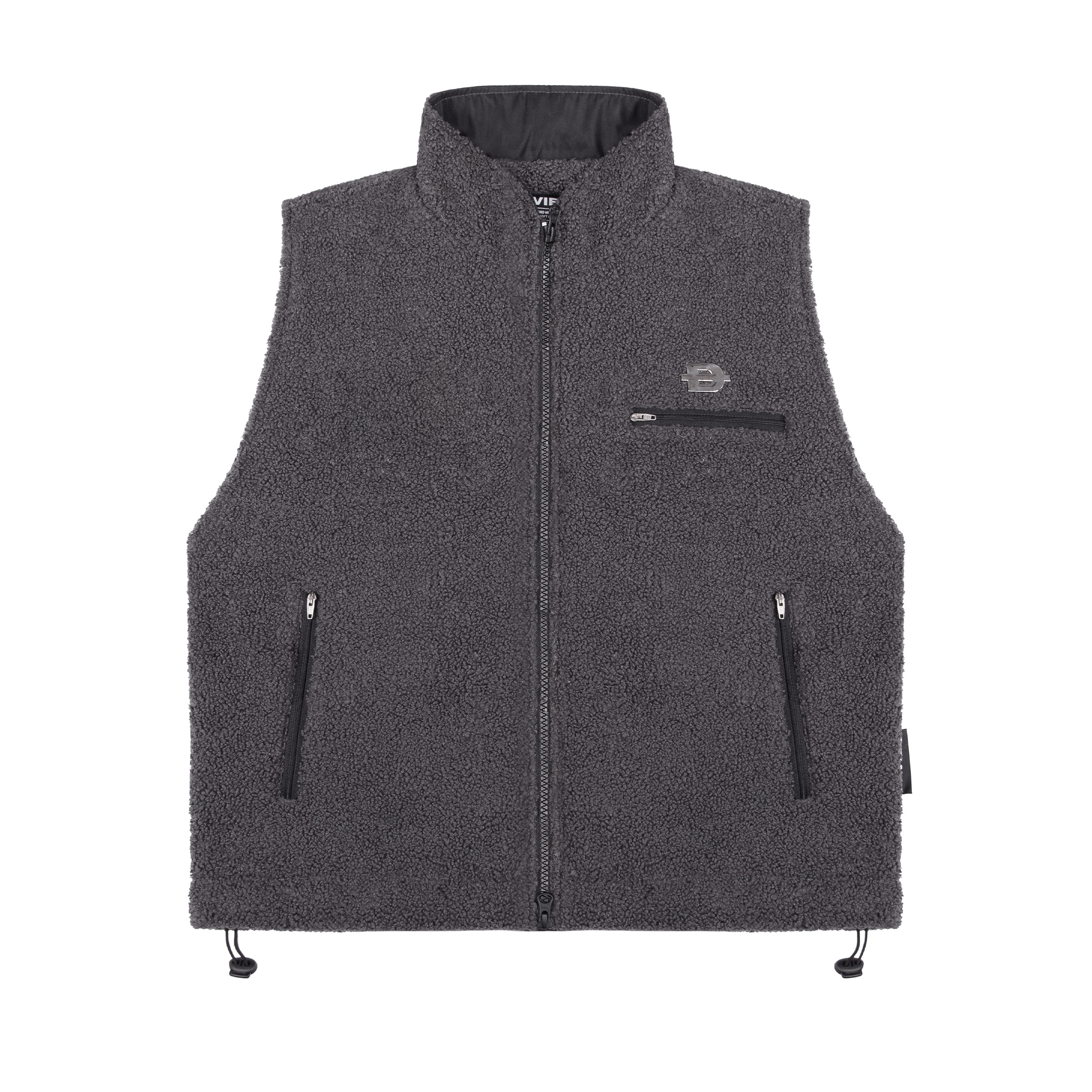 DSW Fleece Zip-Up Vest Jacket