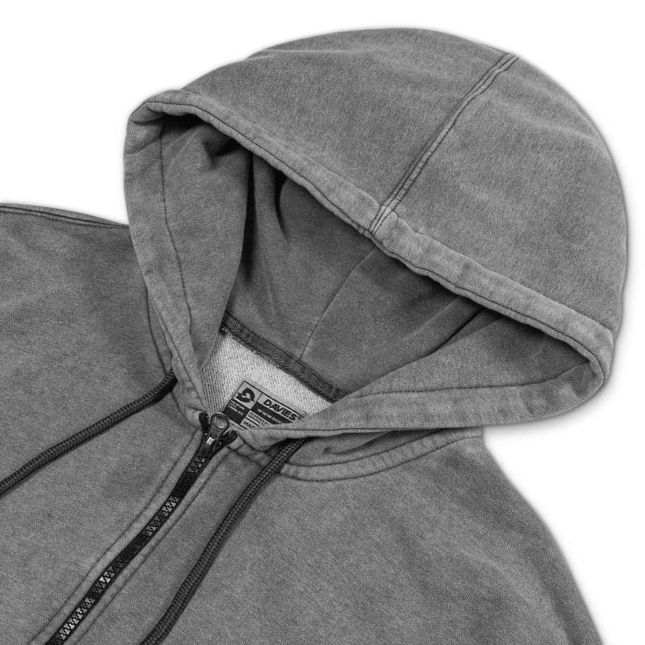 DSW Hoodie Zip Wash Emboss