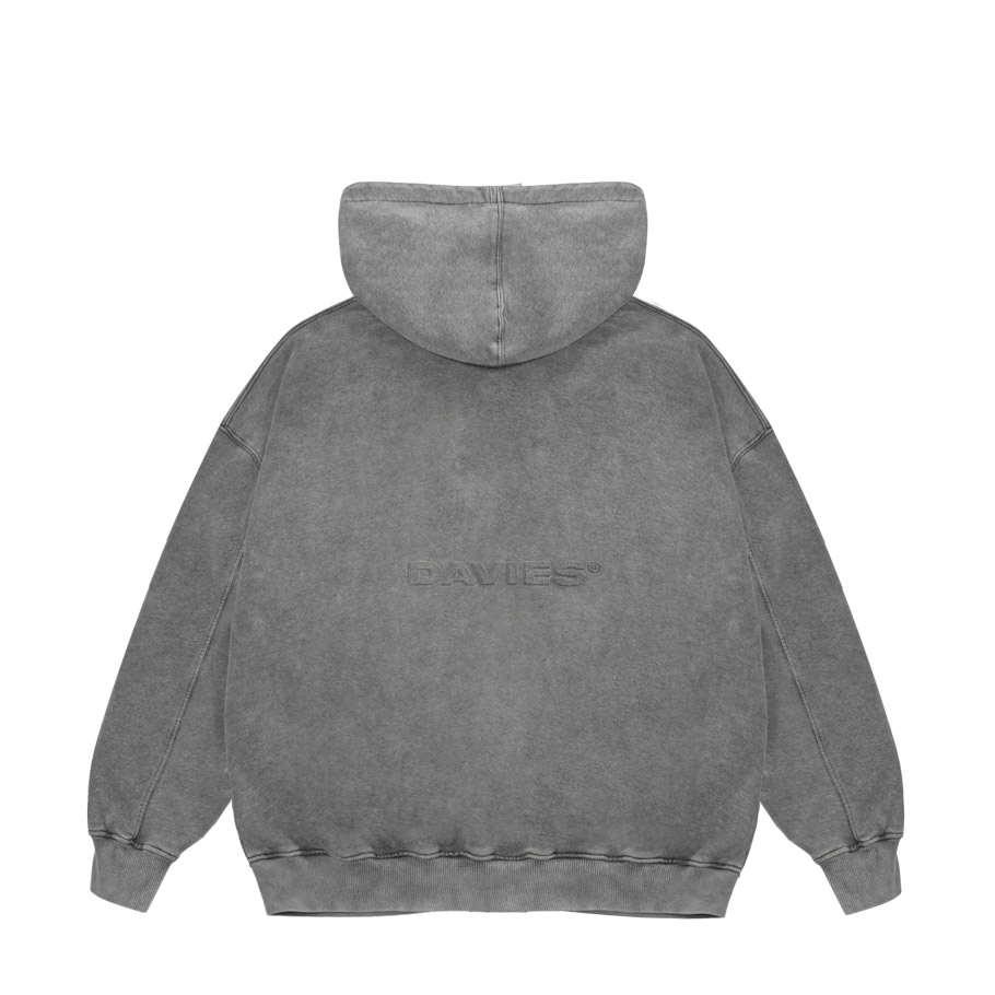 DSW Hoodie Zip Wash Emboss