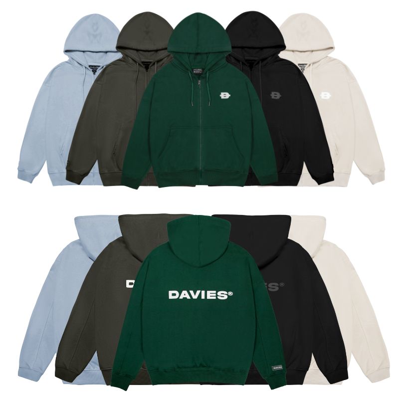 Hoodie zip local brand Davies