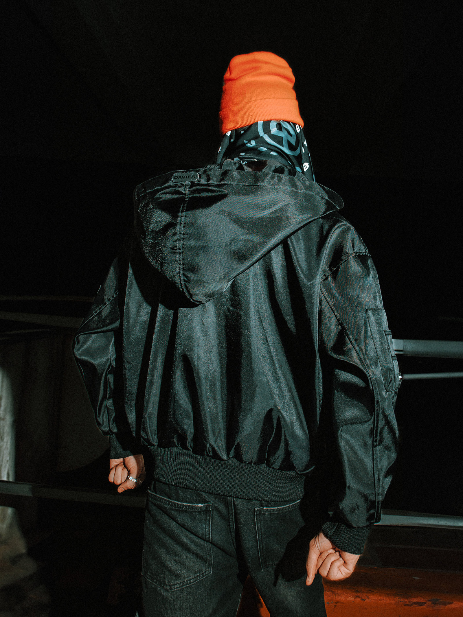 DSW Double Box Hooded Bomber Jacket