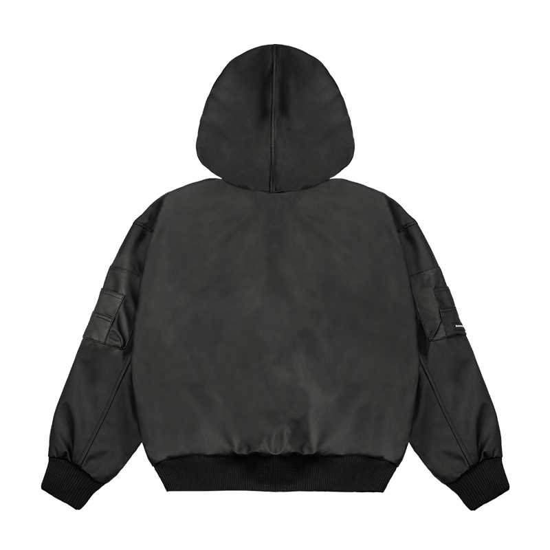 DSW Double Box Hooded Bomber Jacket