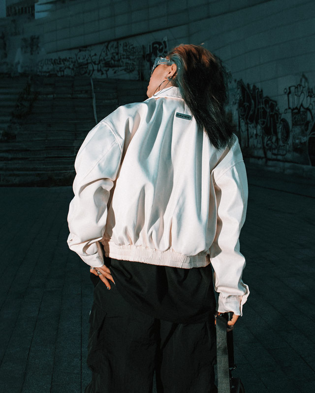 DSW Crop Bomber Jacket Classy