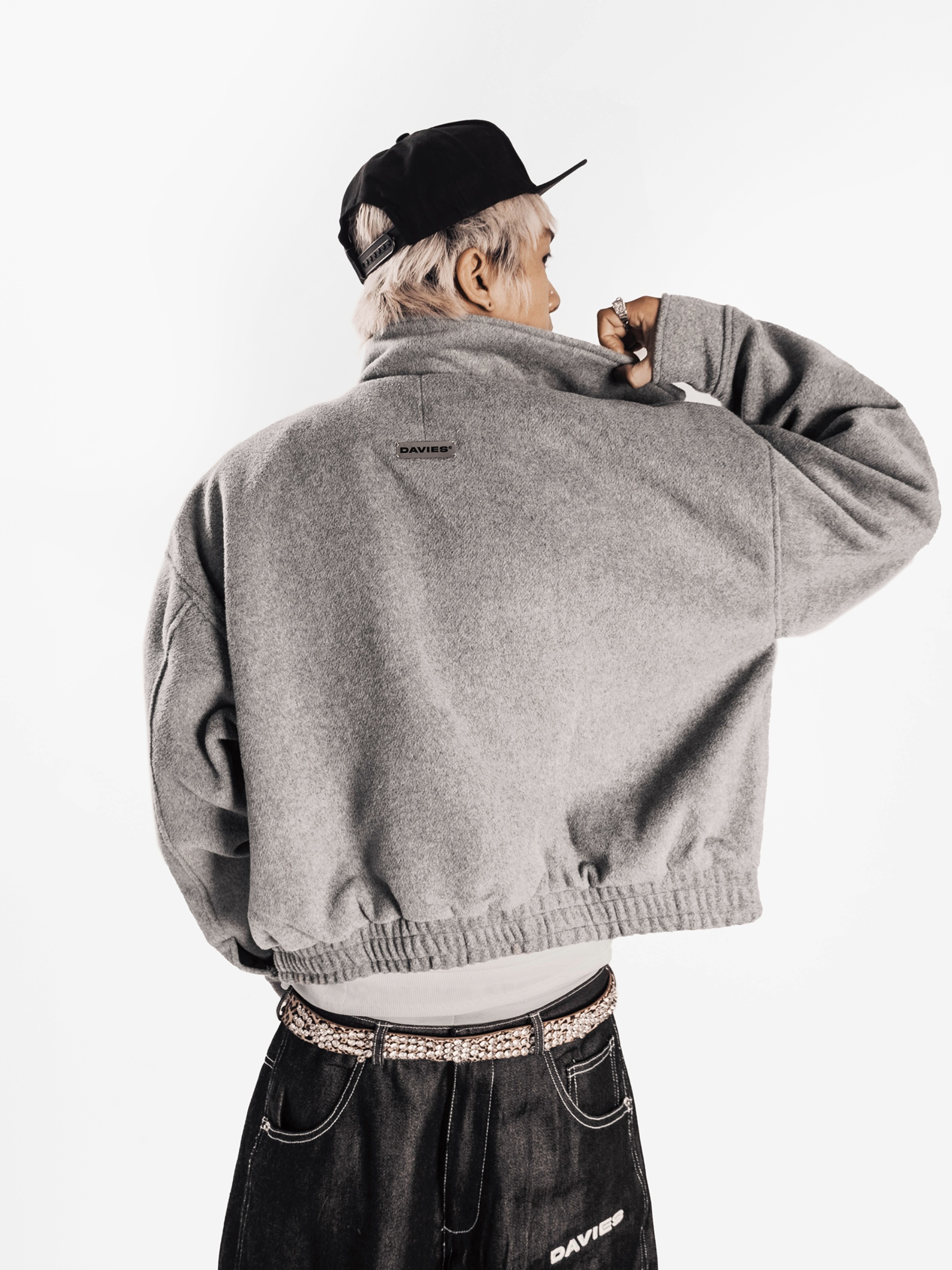DSW Crop Bomber Jacket Classy