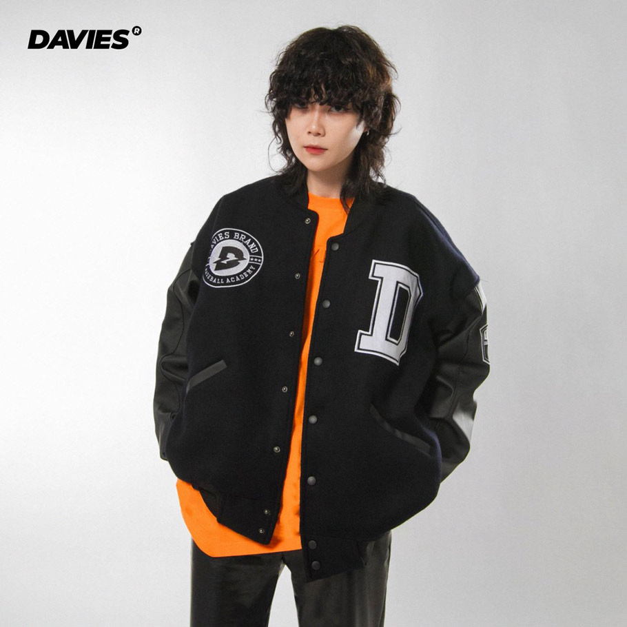 áo khoác bóng chày local brand varsity baseball academy leather jacket