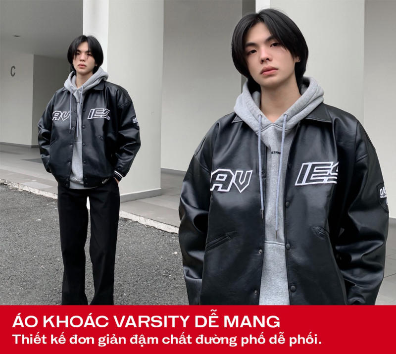 DSW Varsity Leather Jacket
