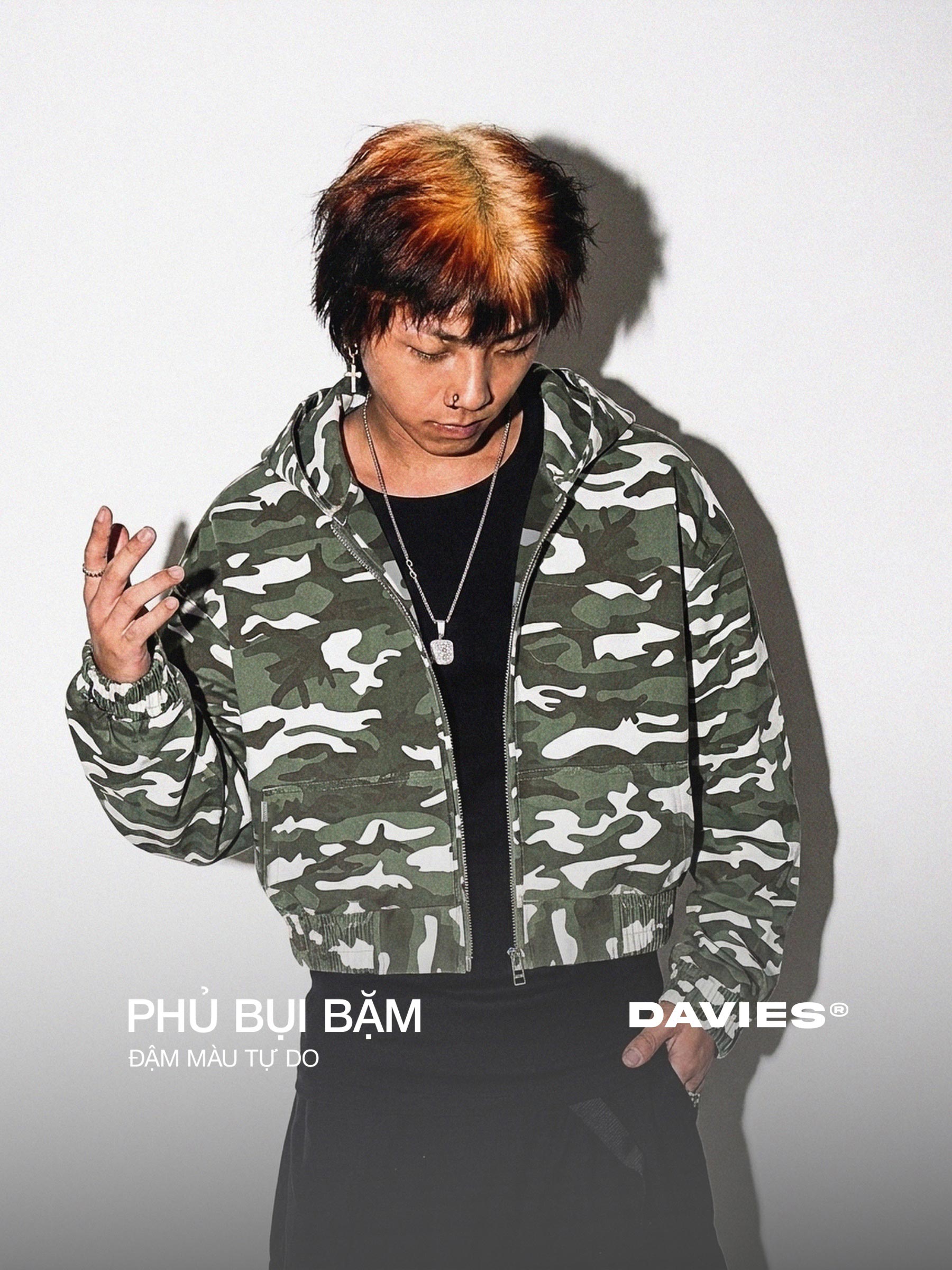 DSW Obscure Cloak Hooded Jacket - Camo xanh