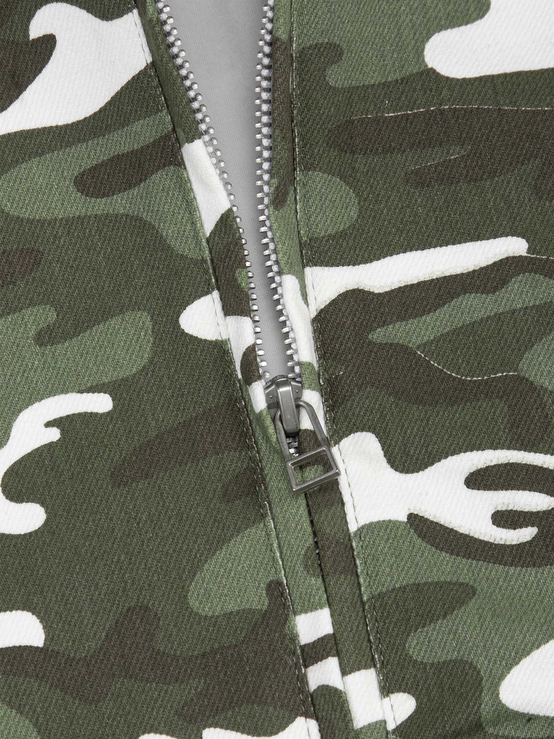 DSW Obscure Cloak Hooded Jacket - Camo trắng