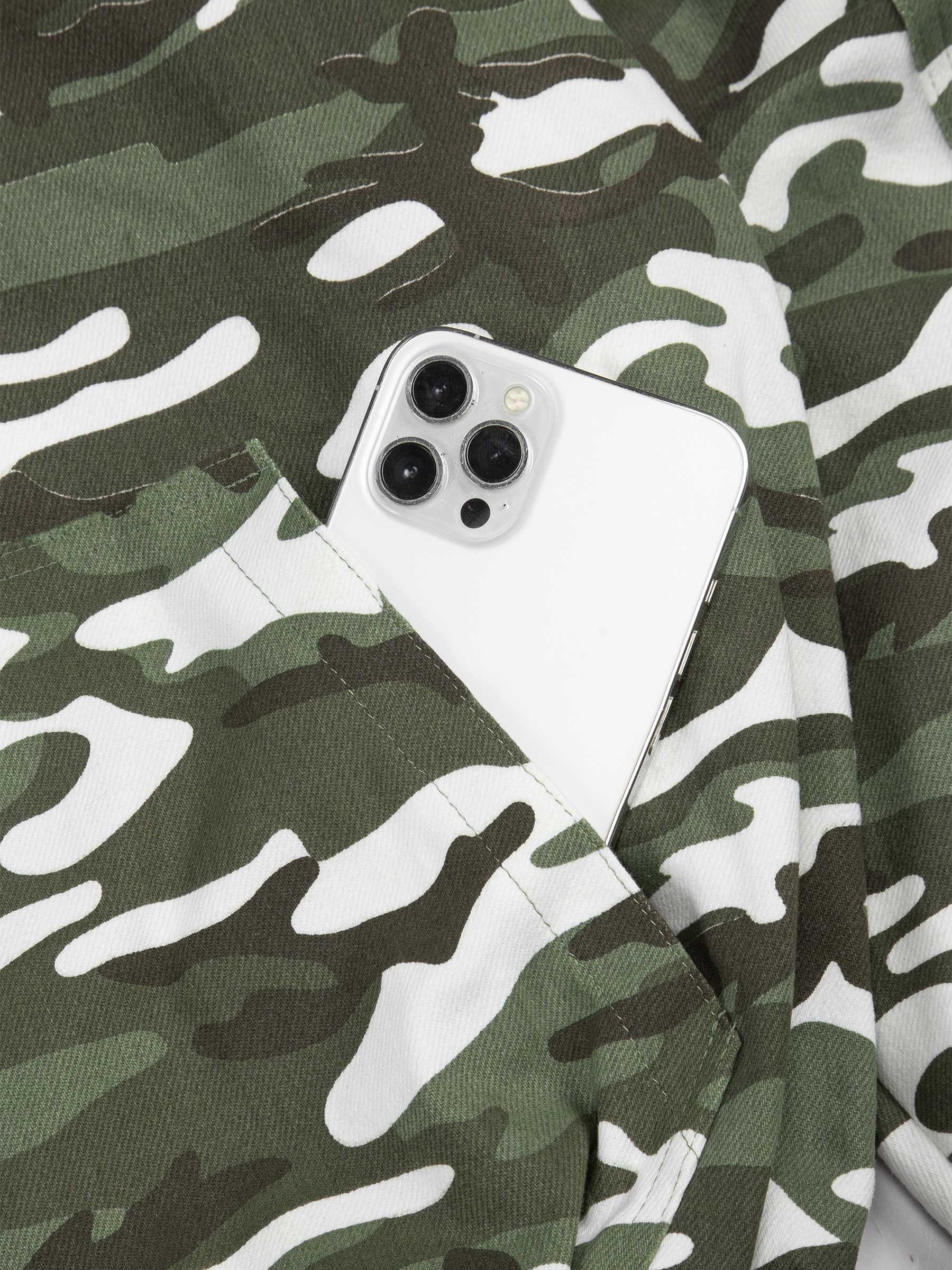 DSW Obscure Cloak Hooded Jacket - Camo xanh