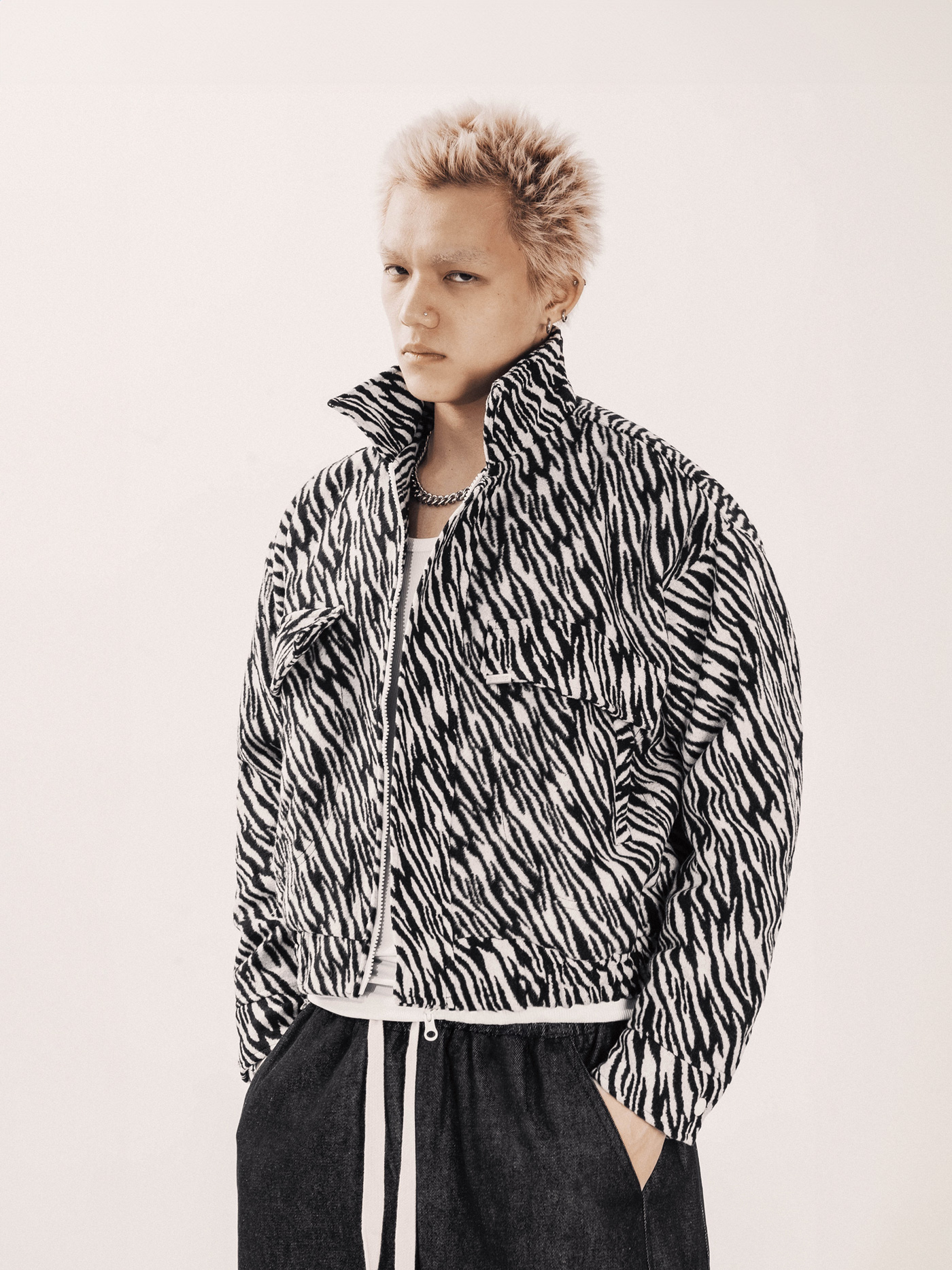 DSW Crop Bomber Jacket Classy