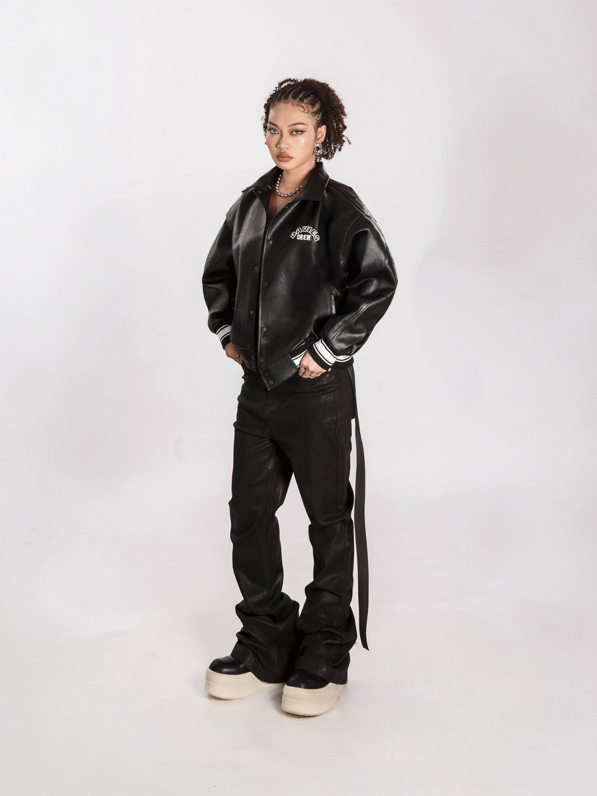 DSW Crew Varsity Leather Jacket