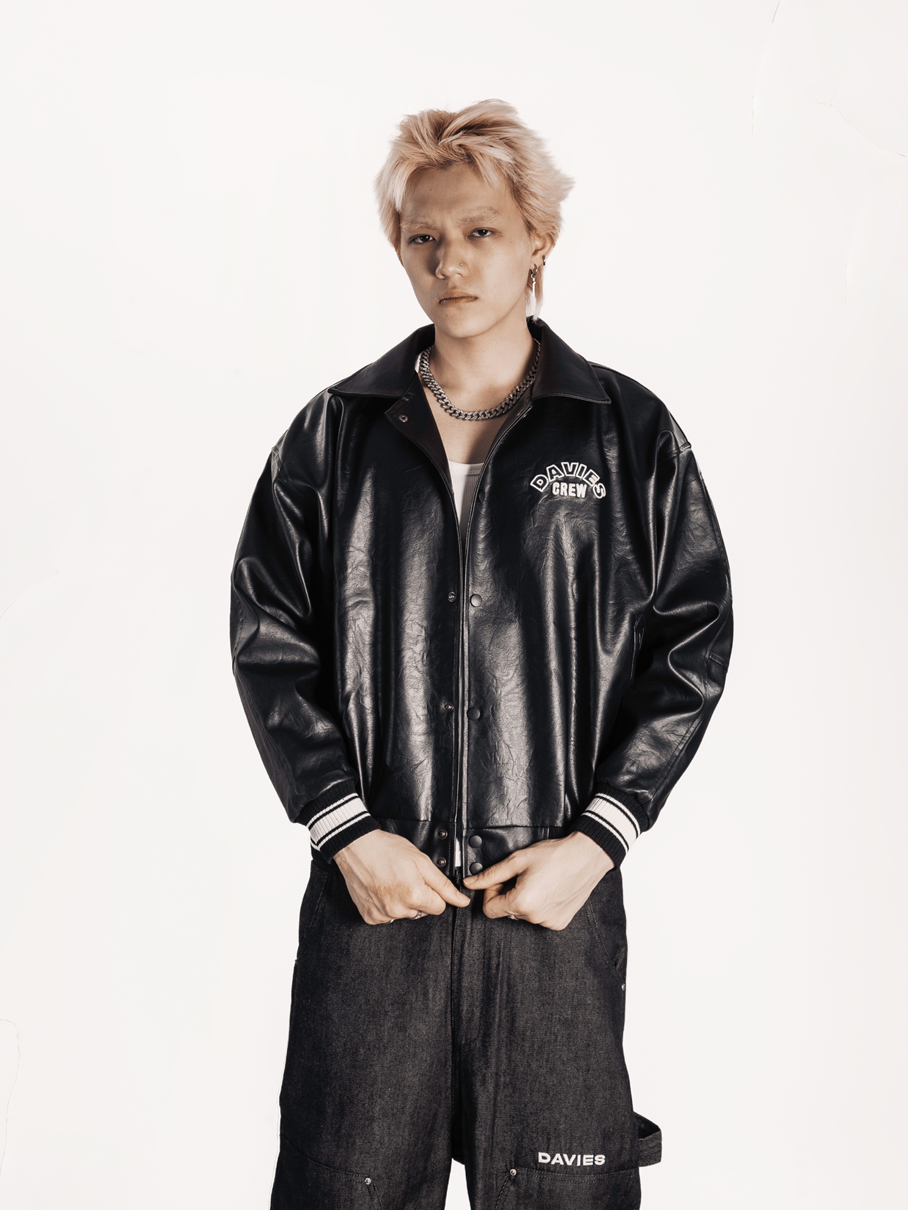 DSW Crew Varsity Leather Jacket