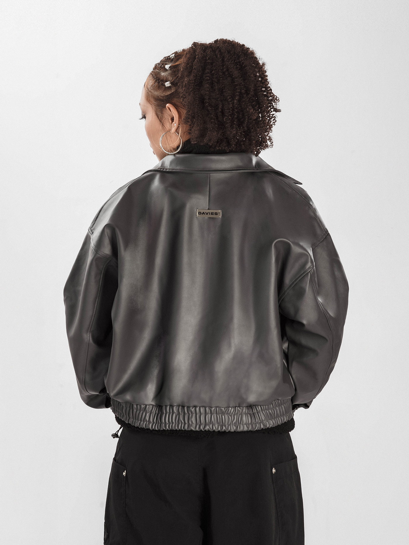 DSW Crop Bomber Jacket Classy