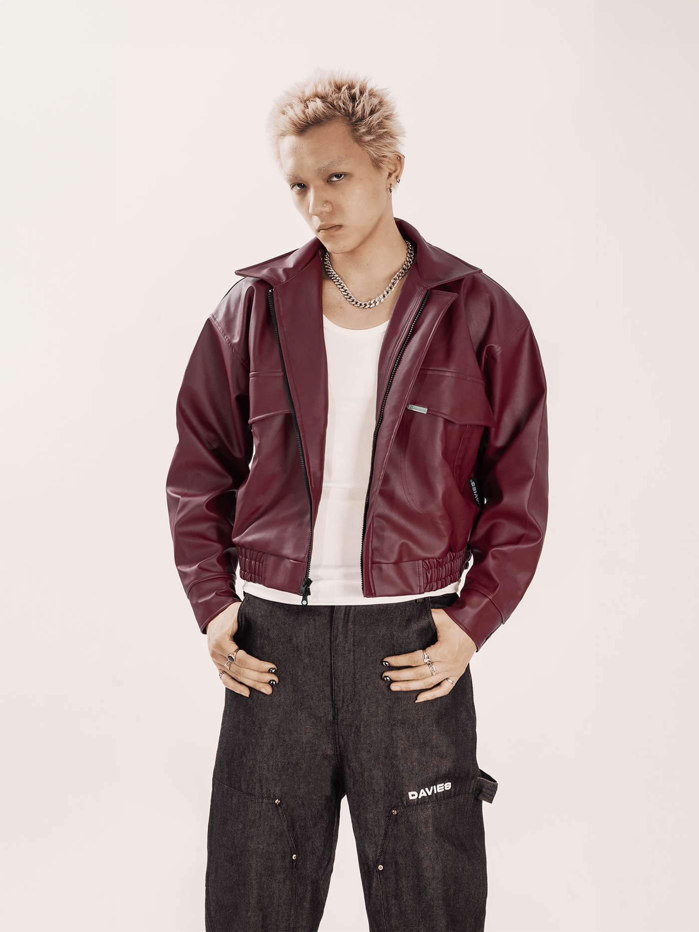 DSW Crop Bomber Jacket Classy