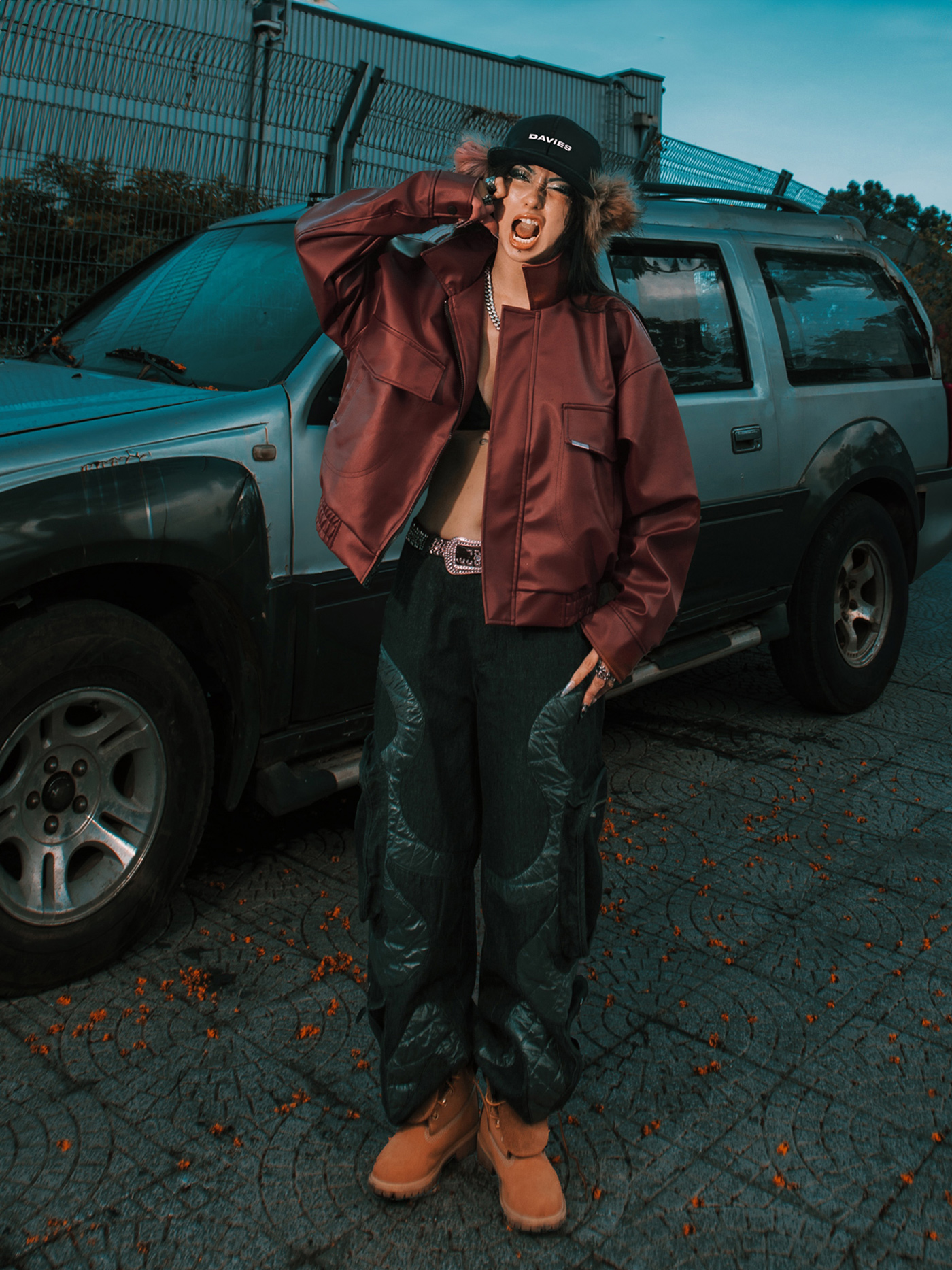 DSW Crop Bomber Jacket Classy