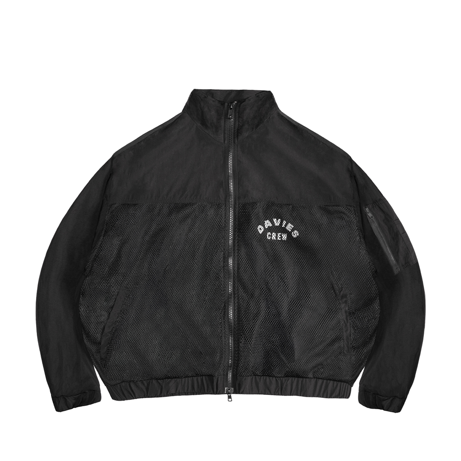 Áo khoác dù nam nữ phối lưới in logo Davies Gridlock Jacket