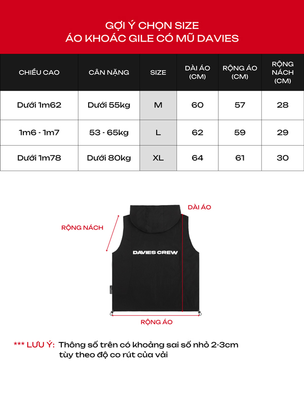 DSW DAVIES Crew Hooded Vest Jacket