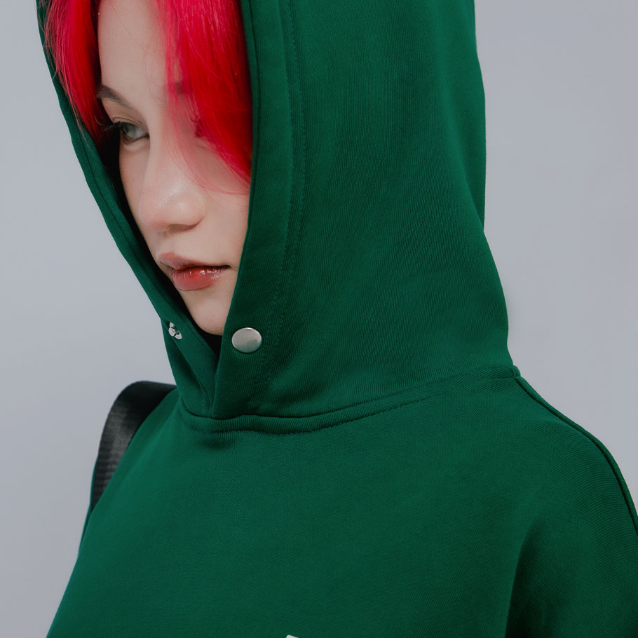 áo khoác hoodie local brand đẹp màu xanh