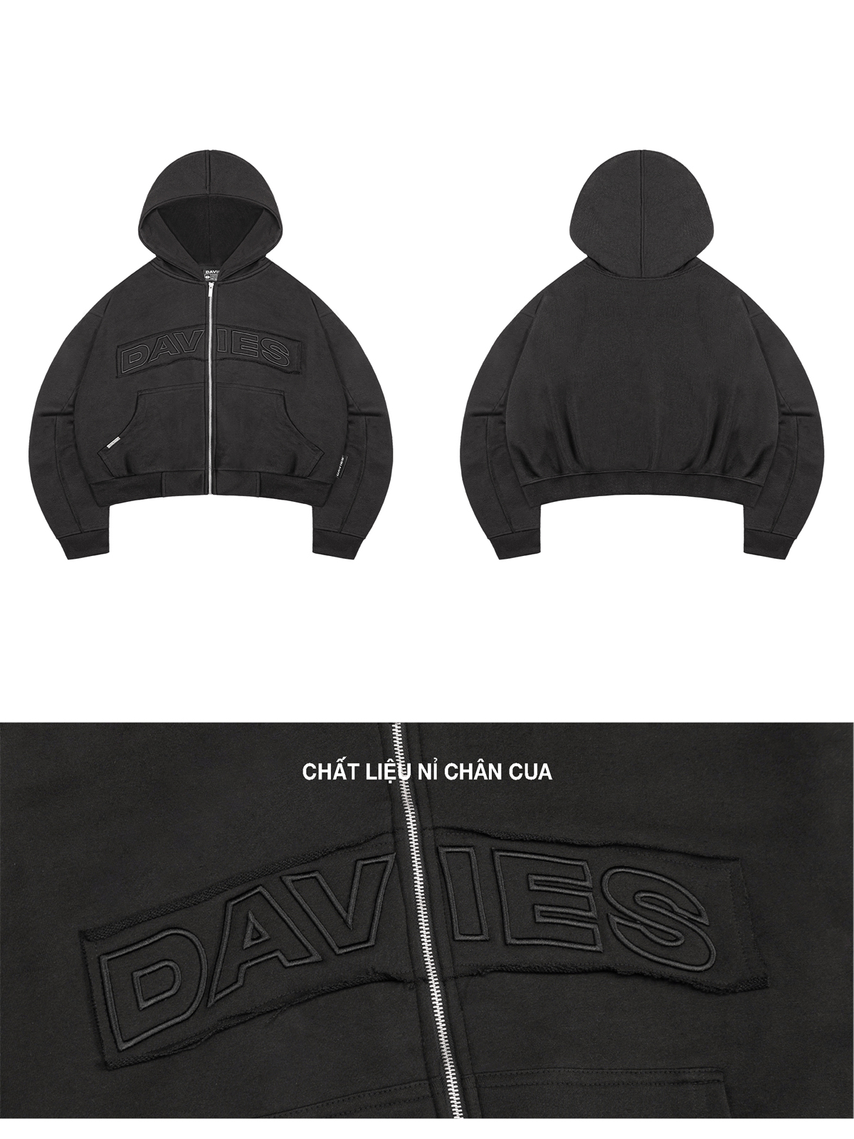 DSW Patchwork Hoodie Zip