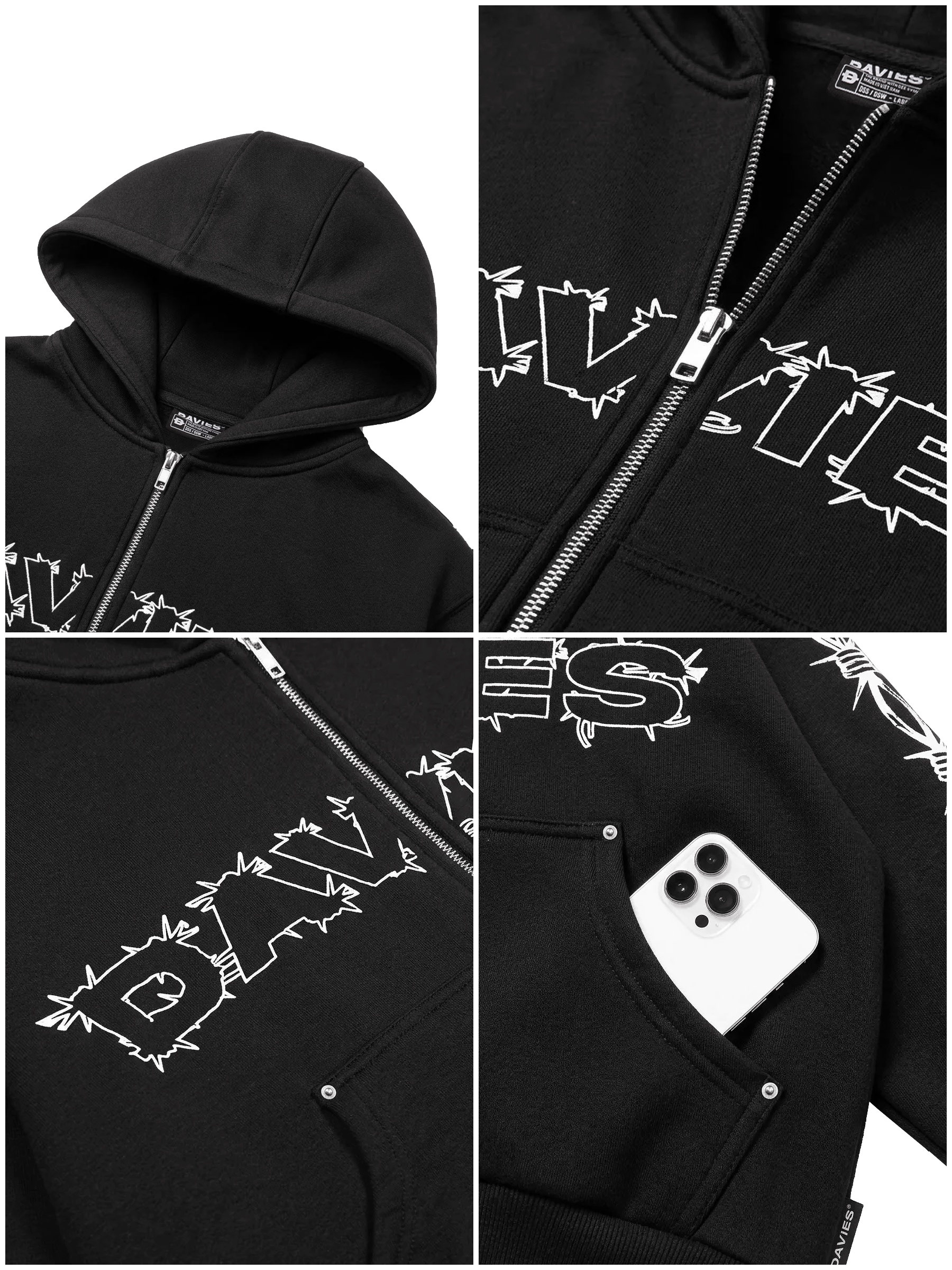 DSW Barbed Silence Hoodie Zip