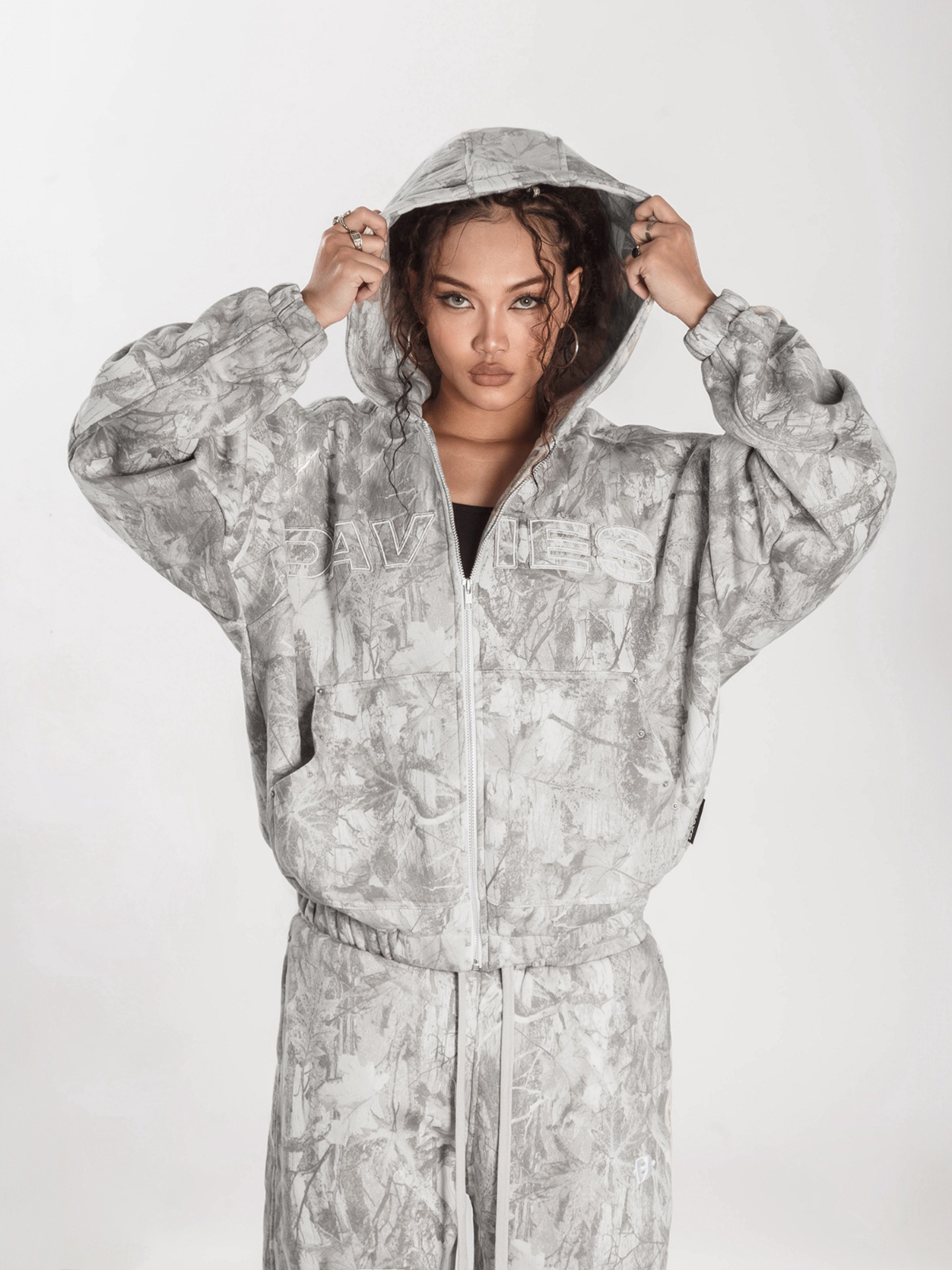 DSW Commando Hoodie Zip - Xám đậm