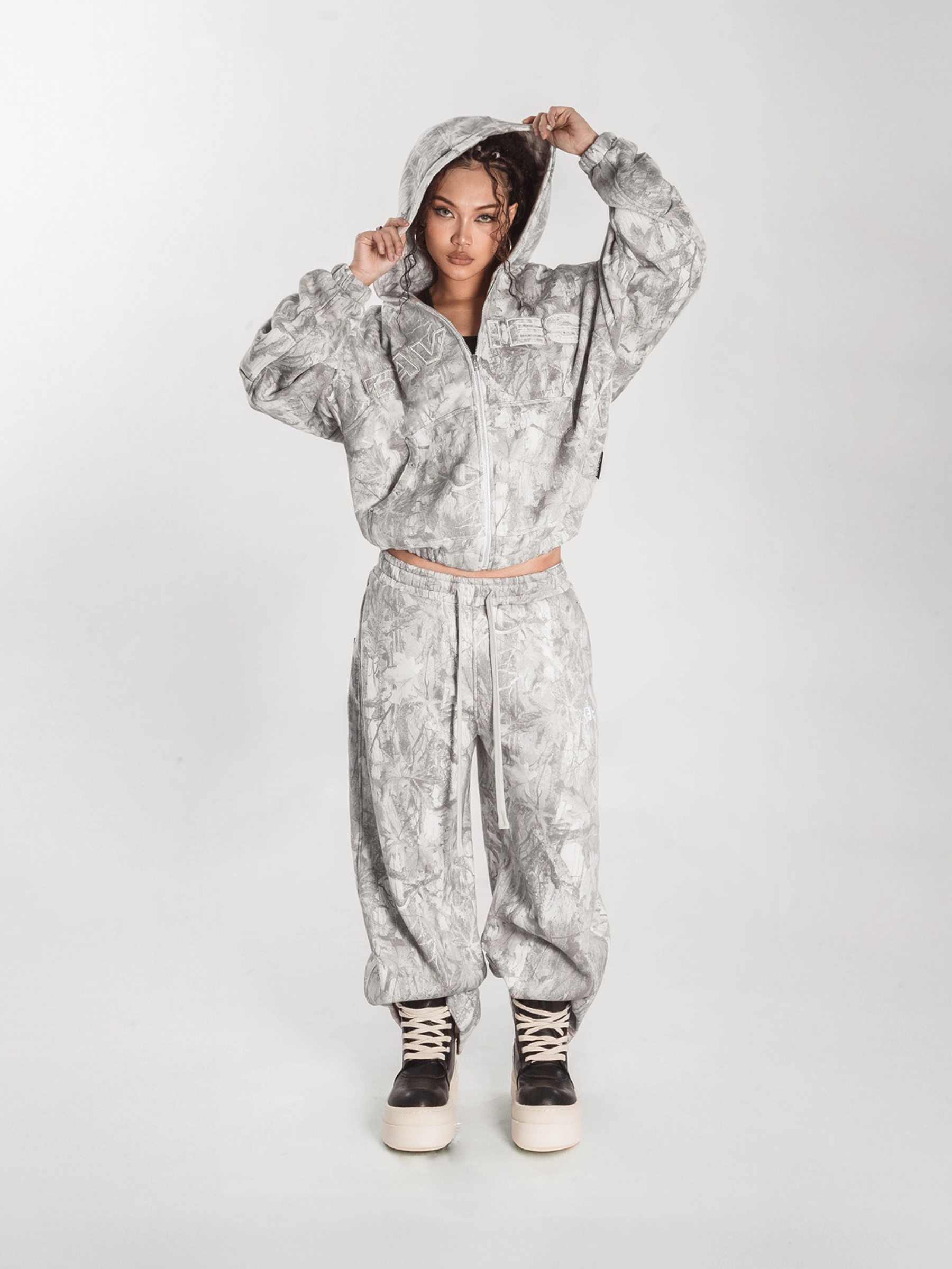 DSW Commando Hoodie Zip - Xám đậm